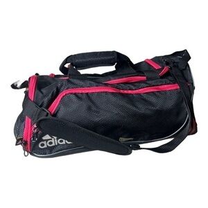 Adidas Black Pink Clima proof Duffle Athlete Bag